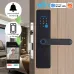 WAFU WF-X8 Tuya Smart WiFi Fingerprint Doorlock Password/APP/IC Card/Key/Fingerprint Unlock Built-in Camera Semi-conductor Intelligent Door Lock