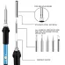 71 Pieces Adjustable Temperature Electric Soldering Iron Pyrography Tool Carving Pyrographer Pen Wood Burning Kit