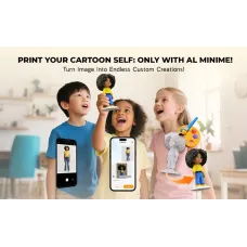 [EU/US Direct]AOSEED X-MAKER JOY AI Kids' V4.0 3D Printer 300mm/s Print Speed 120120120mm Build Volume Support Wi-Fi App Control