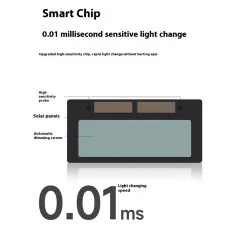 Automatic Variable Light Full Face Welding Helmet Helmet Welding MASK Welder High Definition Lens 0.01ms Light Adjustment Detachable Design with 10pcs Protection Glasses lenses