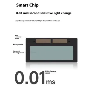 Automatic Variable Light Full Face Welding Helmet Helmet Welding MASK Welder High Definition Lens 0.01ms Light Adjustment Detachable Design with 10pcs Protection Glasses lenses