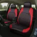 4Pcs/Set Luxury PU Leather Car Seat Covers Full Set Non-Slip Universal Fit for Cars Trucks SUVs Airbag Compatible Black Blue Red Seat Protectors