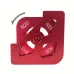 Arc/T Corner Gauge Aluminum Alloy Woodworking Chamfering Template Tool with Quick Change Features Red/Black Perfect for Beveling Rounding Professional or DIY Projects
