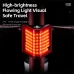 WESBIKING 270 Curved Bicycle Taillights 8 Lighting Modes IP65 Waterproof Type-Charging Warning Bike Rear Light for Night Riding Safety