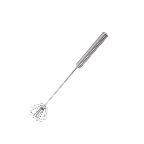 Stainless Steel Semi-Automatic Egg Beater Press Rotating Egg Beater Stir Bar Household Cream Egg Mixer Baking Gadget