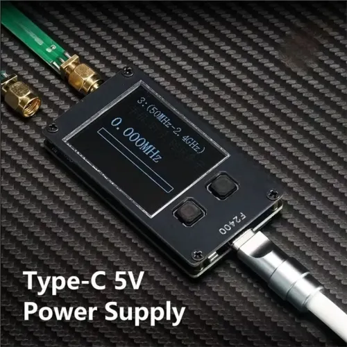 F2400 Signal Frequency Tester Wireless Bluetooth WiFi Communication Device Signal Tester Type-C 5V Multi Frequency Testing Tool