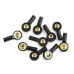 10PCS M2 Ball Joint Metal Universal Joint Ball Head Buckle Steering Pushrod Tie Rod End Mini Connecting Rods for RC Boats