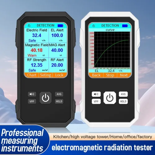 3in1 Multifunctional Electric Field Magnetic Field RF Radiation Tester Handheld Electromagnetic Radiation Tester EMF Meter Portable Radio Frequency Detect Meter
