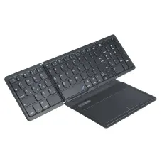 B055 Foladable Bluetooth Keyboard with Touchpad Pocket Folding Keyboard for Laptop Phone Tablet Wireless Rechargeable Keyboard