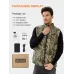 Auxo Heated Outdoors Vest for Men with 10000mAh Power Bank Included, 7 Heating Zones, Lightweight Camo Electric Heated Vest
