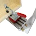 ENJOYWOOD Adjustable Spline Jig for Table Saw & Router Table Silver Aluminum Alloy Material 1/2in-16in Project Size Compatibility with 4 Molded Flip Stops for Precise Joinery and Smooth Operation