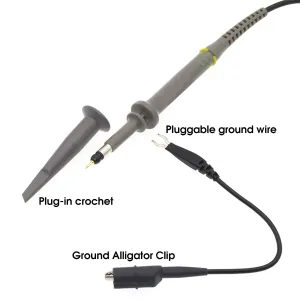 DANIU 1 Set P6100 DC-100MHz Oscilloscope Probe 100MHz Scope Clip Probe for Tektronix