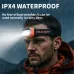 Powerful LESensor Headlamp USB Rechageable Headlight LEHead Light Camping Search Light with Built-in Battery Fishing Lantern