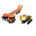 HuiNa Toys 1319 RTR 1/18 2.4G 9CH RC Car Excavator Flat Trailer Flatbed Semi Truck Remote Control Simulation Sound LED Light Engineering Construction Vehicles Models Children's Birthday Gift for Boys