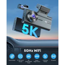 AZDOME 4K+2K Front Rear Dual Car Dash Cam 4 Inch Touchscreen Loop Recording Parking Monitoring M580-2CH