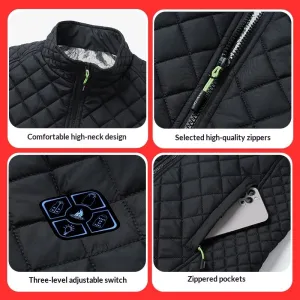 TENGOO 21 Area Heating Vest for Women USB Charging Lightweight Warm Outdoor Electric Heating Coats