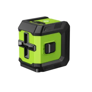 Mini 360-Degree Green Cross Line Laser Level with 2400mAh Lithium Battery including USB L-Bracket and Carry Pouch perfect for DIY Drywall Picture Hanging Ceiling Installation