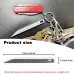 Portable Stainless Steel Pocket Knife Bottle Opener Multitool Compact Keychain Design Rust Resistant Outdoor and Everyday Carry Tool