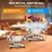 Warmounts Chafing Dish Buffet Set, 5Q2/4 Pack Gold Accent Stainless Steel Chafers and Buffet Warmers Sets with Lid & Lid Holder for Parties Catering Events Weddings Banquets