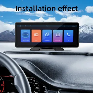 Portable Car MP5 Player Wireless CarPlay Android Auto 10.26 Inch HD IPS Display Bluetooth WiFi Rear View Support Easy Installation USB Connectivity