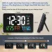 LED Graffiti Clock Automatic Time Calibration Wifi Temperature And Humidity Atomic Clock Mirror Clock  Four Levels of Brightness Adjustment
