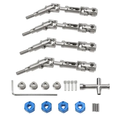 Upgraded Metal Part Front and Rear CVD Drive Shaft Nuts Set for MJX 14211 HYPER GO 1/14 RC Car Vehicle Models Accessories