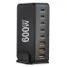 [GaN Tech]Bakeey YMX-600W 600W 8-Port USB PD Charger 5USB-C+3USB-A QC PD3.1 Fast Charging Desktop Charging Station EU Plug US Plug for iPhone 16 16 Pro 15 14 13 Pro Max for Xiaomi 15pro for Samsung Galaxy Z Flip6