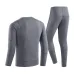 TENGOO HD-02G Heating Underwear Pant Set Fleece Lined Thermal Long Sleeves Trousers Men Women Heated Suit USB Electric Thermal Underwear for Winter