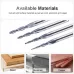 1/8 Inch Shank Tapered CNC Router Bits Ball Nose End Mill Set TiAIN Coated 2 Flute Cutting Tool for Carving Engraving Cutting Wood Metal Acrylic MDF