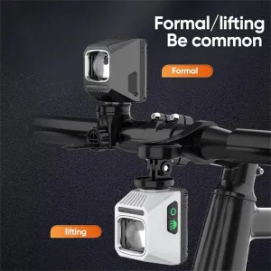BIKIGHPortable Hanging Bicycle Headlight Adjustable High Low Beam Anti-glare Waterproof Type-Charging Bike Front Light for Outdoor Night Riding Safety