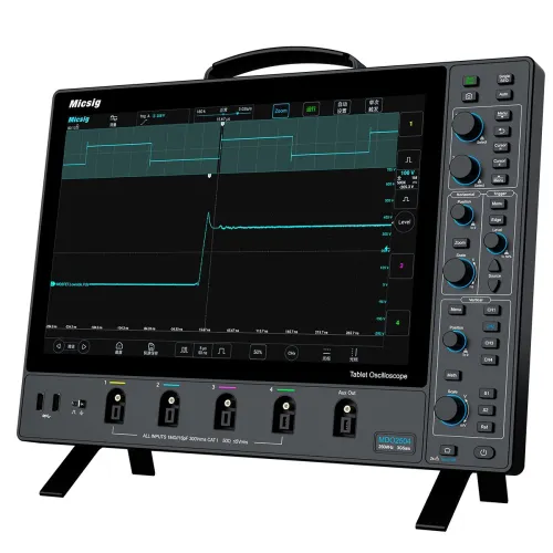 MICSIG Digital Oscilloscope MDO5004 MDO3504 MDO2504 500MHz 4 Channels 3GSa/s Sampling Rate 360Mpts Memory 14 Inch Touch Screen USB LAN High-Definition Multimedia Interface