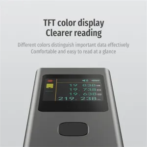 ATUMAN 3In1 LS6 Laser Distance 40m Range Measuring Instrument 300mAh Battery TFT Color Display 17+ Functions High Accuracy