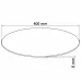 Desk Top Tempered Glass Round 15.7