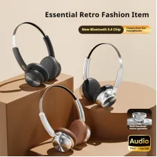 SY-R1 Wireless Headset bluetooth 5.4 Headphone 40mm Moving Coil 360 ACS Spatial Audio 15H Playback Soft Earmuffs Over-head Headphones