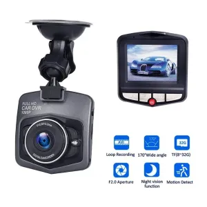 Car Dash Cam HD 1080P with 32GB Memory Card Night Vision Loop Recording Dashcam Recorder Car DVR Rear View Camera Vehical Car Cam of Mirror Recorder