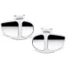 Pair 360 Blind Car Rearview Mirror Auxiliary Mirrors Spot Mirror Adjustable Rotatable Convex Wide-angle Clear Rearview Safety Mirror Accessories