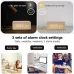 LED Electronic Wooden Alarm Clock Time Temperature Display USB + Battery Dual Power Supply Digital Alarm Clock LED Alarm Clock with Temperature Desk Clocks for Office Bedside Clock