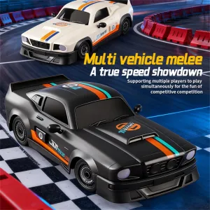 RONGMEI Toys 36910D 36911D RTR 1/16 1/20 2.4G 4WD Drift RC Car Mini LED Light Remote Control High Speed On-Road Racing Retro Vehicle Model Boys Gifts