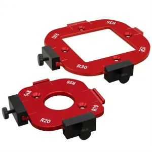 Aluminum Corner Template Set for Router Table Arc Cutting R10-R15-R20-R25 R30-R35-R40-R50 Woodworking Tools High Precise