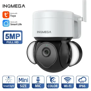 Tuya 5MP Smart WiFi Floodlight Camera Wireless Color Night Vision Auto Tracking Two-way Audio IP66 Waterproof Outdoors Surveillance Cam