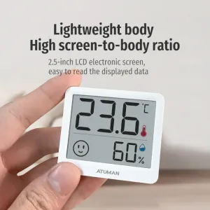 4PCS Xiaomi Duka Atuman THmini Electronic Temperature and Humidity Meter High Precision Vertical Infant Room Thermometer Digital Meter for Home