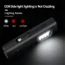 BIKIGH400LM 3000mAh Type-Charging Bicycle Headlight 3 Gears COB Side Light Battery Level Display Waterproof Power Bank Front Bike Light for Night Riding