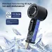 Handheld 100 Stepless Speed Fan Portable USB Rechargeable Desk Fan 3000mAh Battery Turbo Engine Ice Porcelain Cooling
