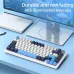 K82 Type-C Wired Mechanical Keyboard with Knob 75% Layout PCB Hot Swappable Backlight 82 Keys Multifunctional Gaming Keyboard