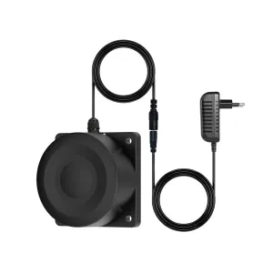 Tuya WiFi Liquid Level Sensor Ultrasonic Detection IP65 Waterproof 0.1m-5m Range Smart Life App Remote Monitoring Historical Data Smart Home Automation Water Tower Tank Level Detector