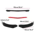 Car Front Bumper Lip Spoiler Glossy Universal Black Red ABS Easy Installation Improves Aerodynamics Stylish Design