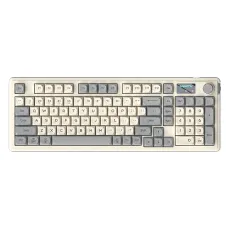 LANGTU L98 Wired RGB Gaming Keyboard with Display Screen and Volume Knob 98-Keys Gasket Structure Waterproof Membrane Mute Keyboards for PC Laptop Computer