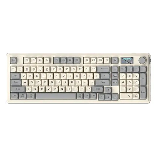 LANGTU L98 Wired RGB Gaming Keyboard with Display Screen and Volume Knob 98-Keys Gasket Structure Waterproof Membrane Mute Keyboards for PC Laptop Computer