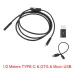 7mm Endoscope Camera Flexible IP67 Waterproof Inspection Borescope Camera for Android PC Notebook 6LEDs Adjustable