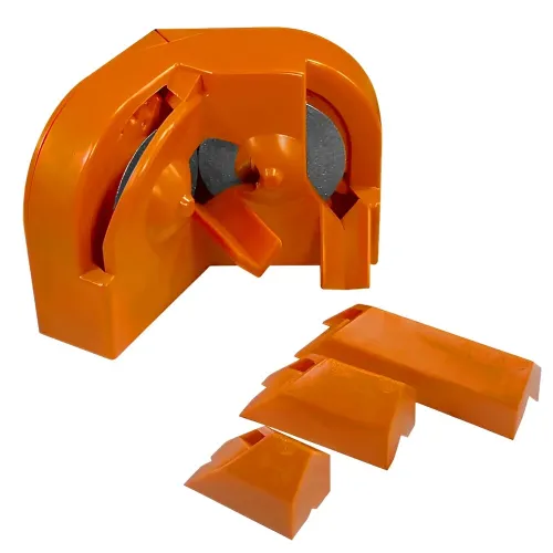 4PCS Electric Drill Bit Sharpener Professional 11x6x7 cm High-Speed Steel Orange Plastic for Lithium and AC Electric Drills Multipurpose Tool